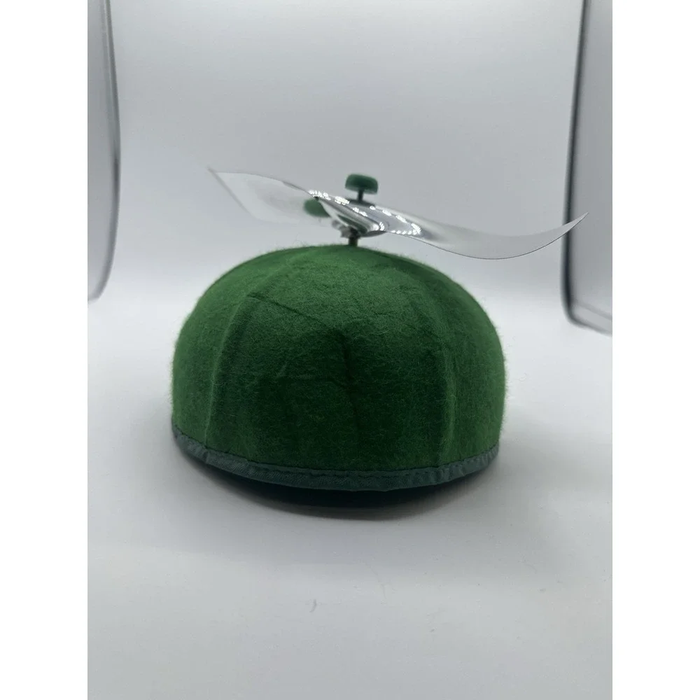 Vintage Jhats Old Fogey Propeller Hat Green Novelty Helicopter Cap USA